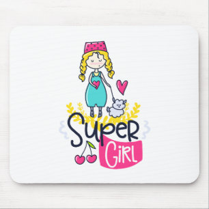 Super Girl Mouse Pad
