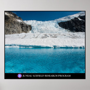 Super glacial lake below the Vaughn Lewis Icefall Poster