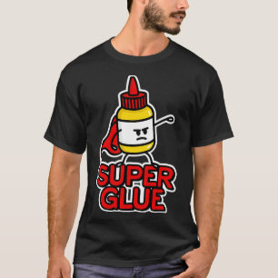 Super glue pun super hero pun hero Halloween costu T-Shirt