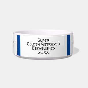 Super Golden Retriever Established 20XX Template Bowl