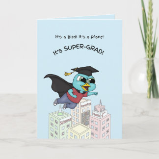 Super Grad Bluebird Graduation Card