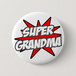 Super Grandma 6 Cm Round Badge