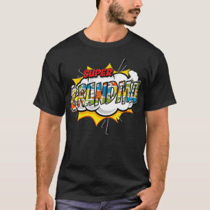 Super Grandma Comic Style Family Gift For Superher T-Shirt
