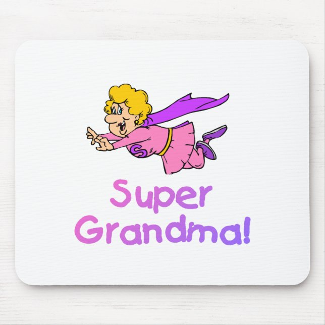 Super Grandma (Flying) Mouse Pad (Front)