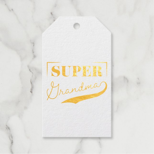 Super Grandma Gift Tags (Front)
