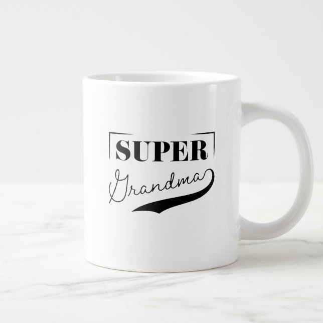 Super Grandma Large Coffee Mug (Right)