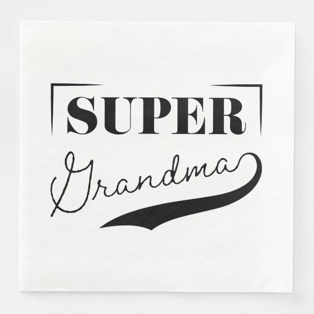 Super Grandma Napkin (Front)