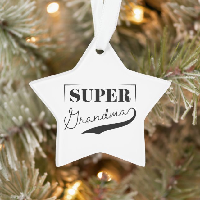 Super Grandma Ornament (Tree)