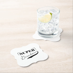 Super Grandma Paper Coaster