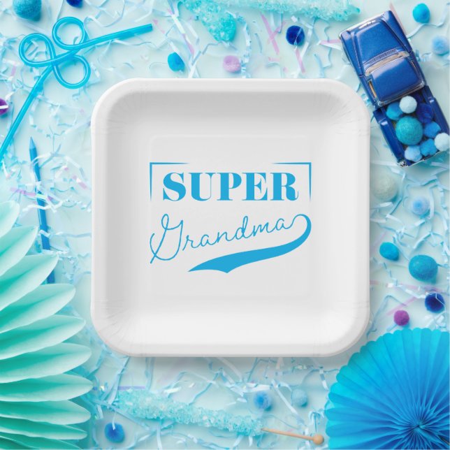 Super Grandma Paper Plate (Party)