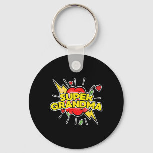 Super Grandma Superhero - Grandma Mother's Day Key Ring