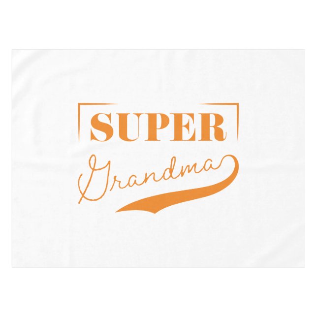 Super Grandma Tablecloth (Front (Horizontal))