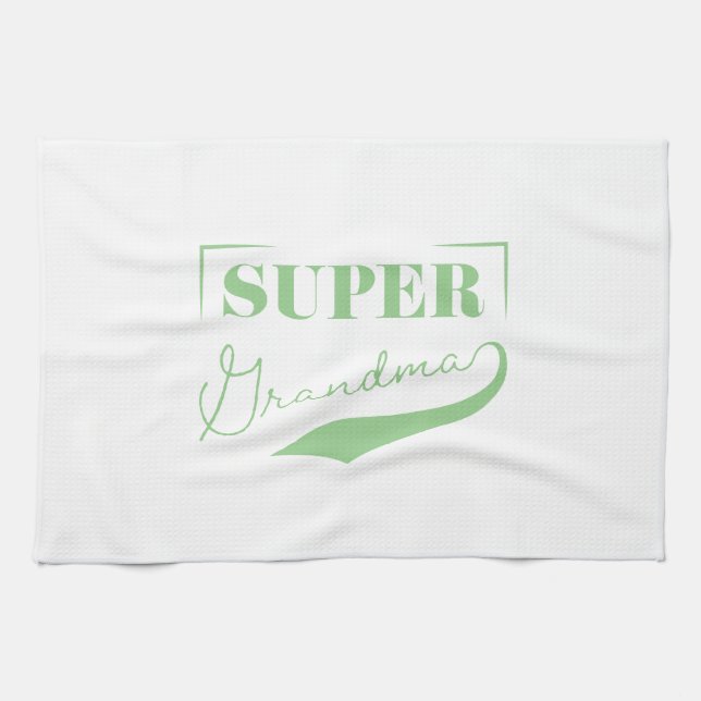 Super Grandma Tea Towel (Horizontal)