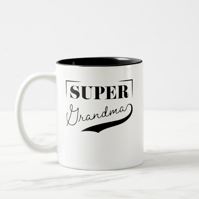 Super Grandma Two-Tone Coffee Mug (Left)