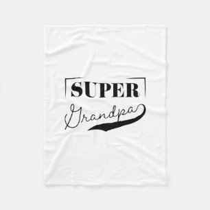 Super Grandpa Fleece Blanket
