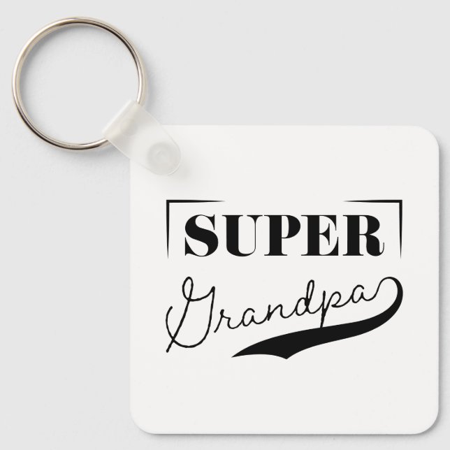 Super Grandpa Key Ring (Front)