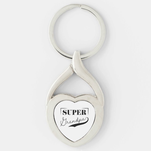 Super Grandpa Key Ring (Front)