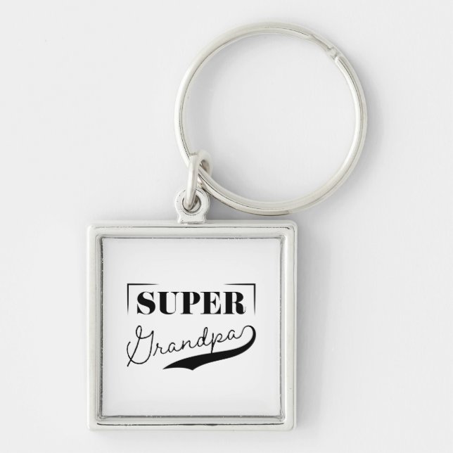 Super Grandpa Key Ring (Front)