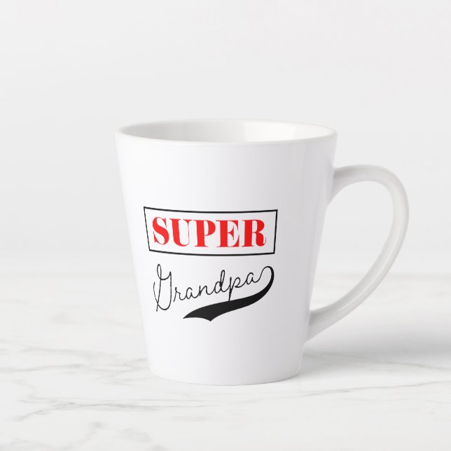 Super Grandpa Latte Mug (Right)