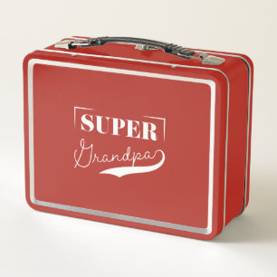 Super Grandpa Metal Lunch Box