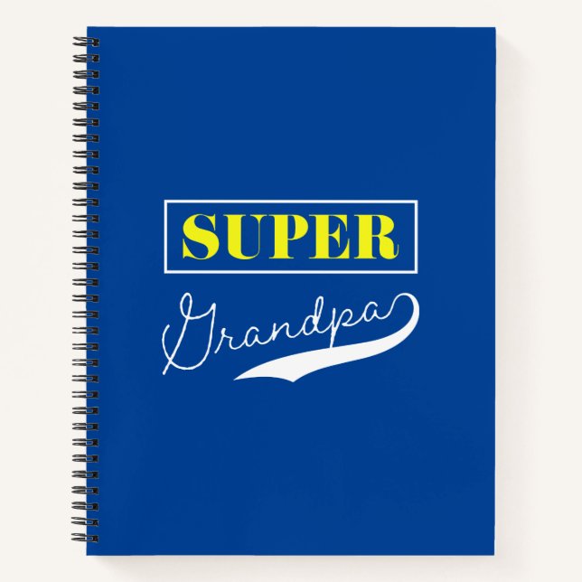 Super Grandpa Notebook (Front)