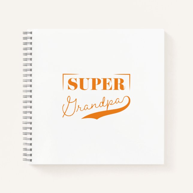 Super Grandpa Notebook (Front)