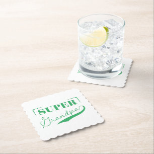 Super Grandpa Paper Coaster