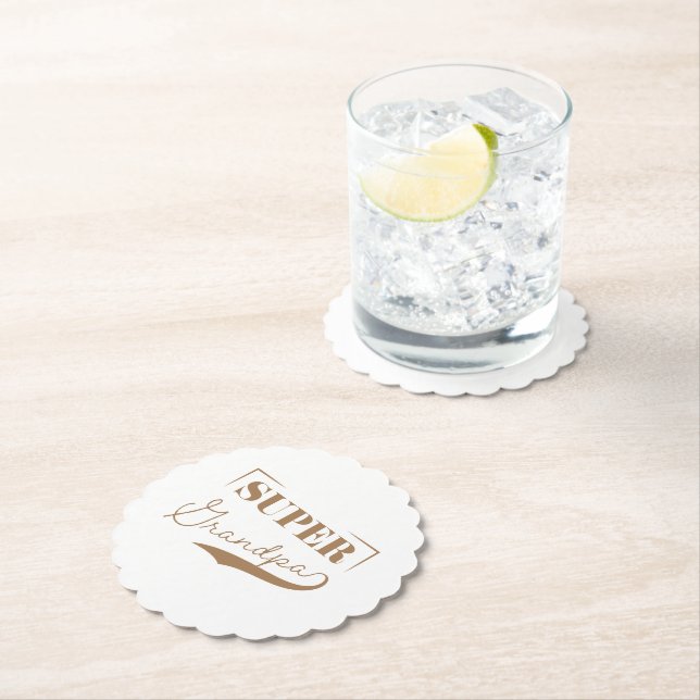 Super Grandpa Paper Coaster (Insitu)