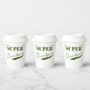 Super Grandpa Paper Cups