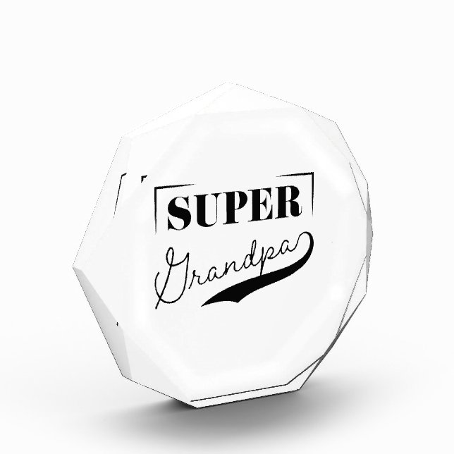 Super Grandpa Photo Block (Left)