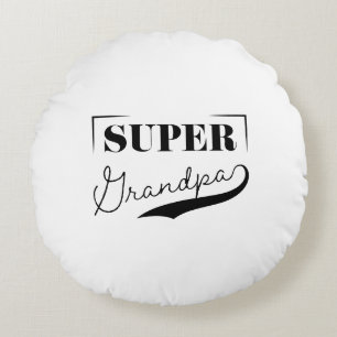 Super Grandpa Round Cushion