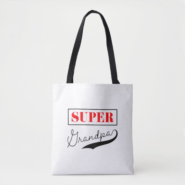 Super Grandpa Tote Bag (Front)