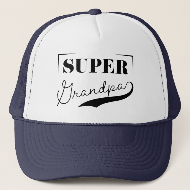Super Grandpa Trucker Hat (Front)