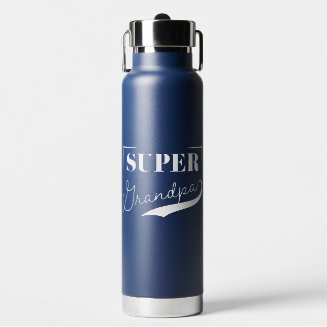 Super Grandpa Water Bottle (Front)