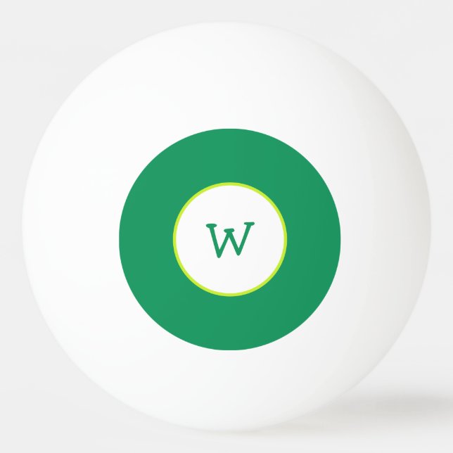Super Green Ping Pong Ball (Front)