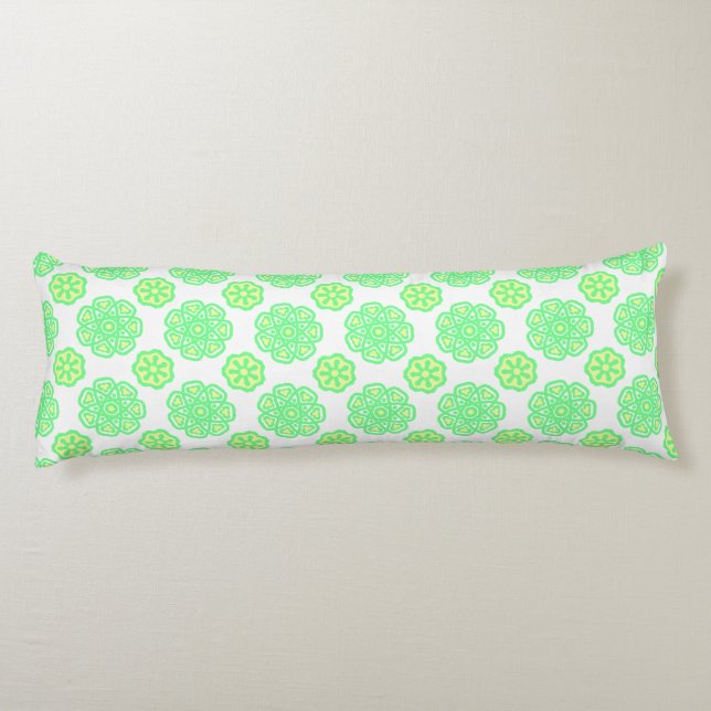 Super green spring pattern body cushion (Back)