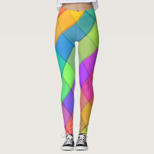 Super Groovy Bright Fun Colourful Leggings
