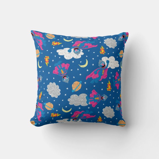 Super Grover 2.0 Night Sky Pattern Cushion (Front)