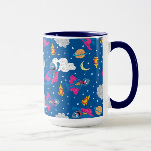 Super Grover 2.0 Night Sky Pattern Mug (Right)