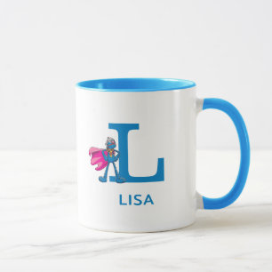 Super Grover Add Your Name & Monogram L Mug