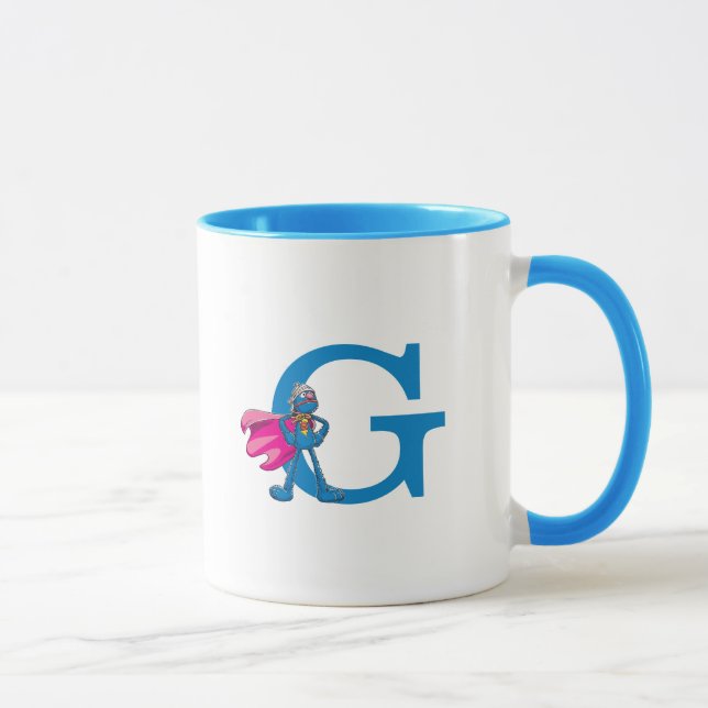 Super Grover Monogram G Mug (Right)
