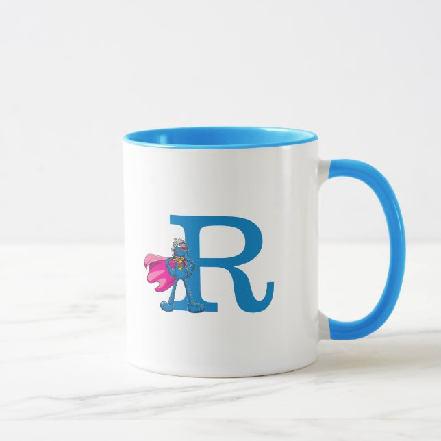 Super Grover Monogram R Mug (Right)