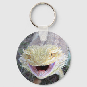 Super Happy Bearded Dragon Key Ring