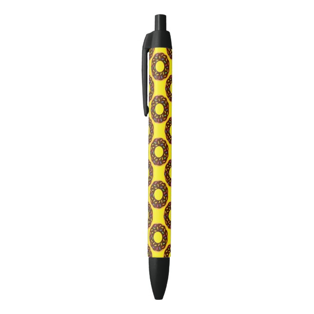 Super Happy Chocolate Doughnuts Black Ink Pen (Top (Vertical))