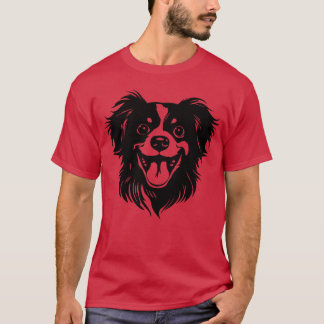 super happy dog retro girl T-Shirt