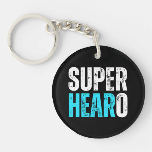 Super Hearo - Deaf / Cochlear Implant Warrior Key Ring
