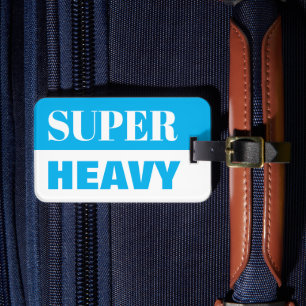 Super heavy suitcase travel luggage tag with strap