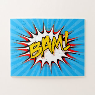 Super Hero Classic Bam! Action Bubble Jigsaw Puzzle
