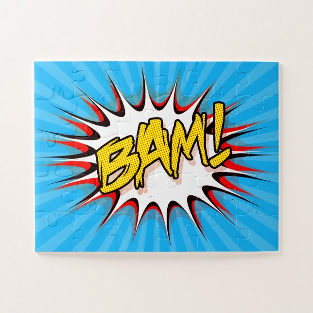 Super Hero Classic Bam! Action Bubble Jigsaw Puzzle (Horizontal)