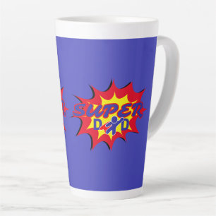Super Hero Dad Comic Book Father's Day Latte Mug